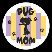Pug Mom Stickers stickers