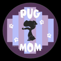Pug Mom Stickers stickers
