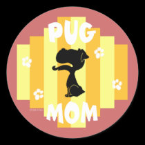Pug Mom Stickers stickers