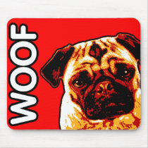 Pug Mousepad by ArtzThings Pug Mousepad
