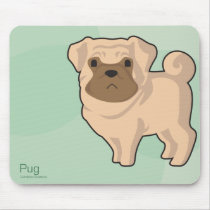 Pug Mousepad mousepads
