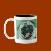 "PUG-MUG" by Susan Bergstrom mugs