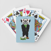 Pug Nope Bicycle Playing Cards