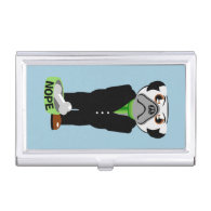 Pug Nope Business Card Case