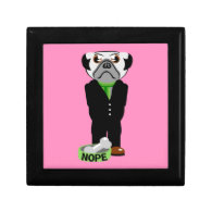 Pug Nope Jewelry Boxes