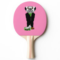 Pug Nope Ping Pong Paddle