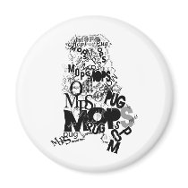Pug of types magnets