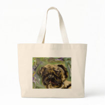 Pug Paint Tote Bags