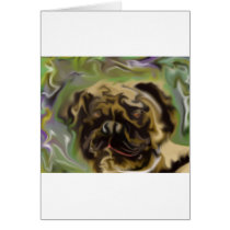 Pug Paint Card