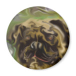 Pug Paint Refrigerator Magnets