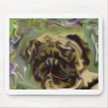 Pug Paint Mousepad