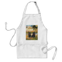 Pug Pair (black) - Garden (VG) Aprons