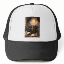 Pug Pair (black) - Queen hats