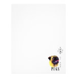 Pug Paws Up Letterhead