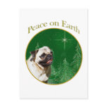 Pug Peace Post Cards