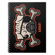 Pug Pirate 21213 Spiral Note Book
