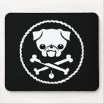 Pug Pirate mousepads