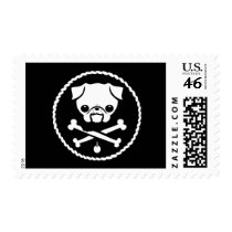 Pug Pirate Stamps
