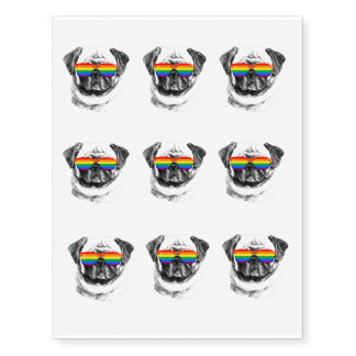 pug temporary tattoos pride temporary tattoos zazzle pug temporary tattoos pride temporary tattoos zazzle