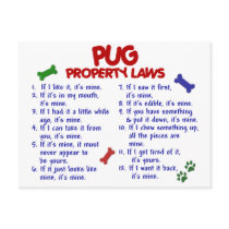PUG Property Laws 2 postcards