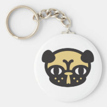 Pug pug key chain