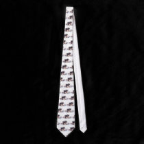 Pug puppies necktie