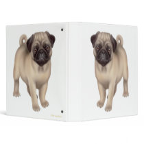 Pug Puppy Avery Binder