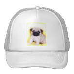 Pug puppy baseball cap trucker hat