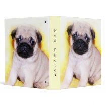 Pug Puppy binder