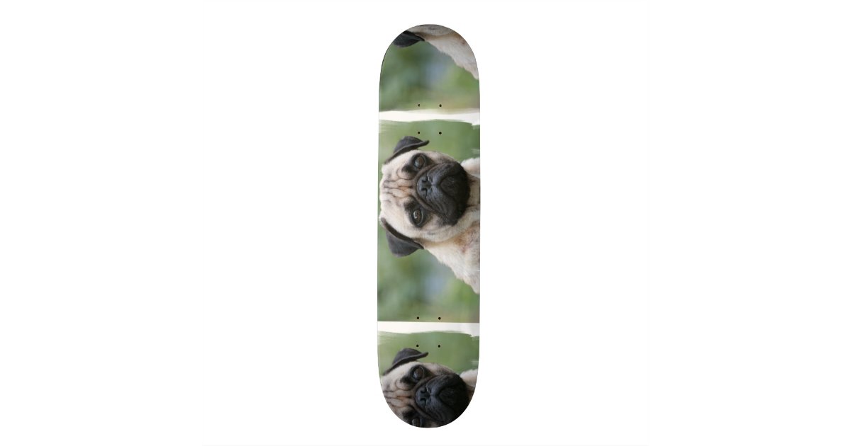 Pug Puppy Dog Skateboard | Zazzle