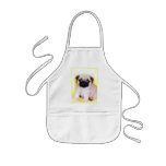Pug puppy kids apron