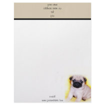 Pug puppy letterhead by ritmoboxer Pug puppy letterhead