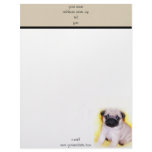 Pug puppy letterhead