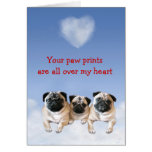 Pug Puppy Love Card