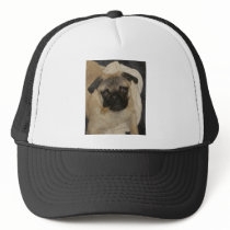 Pug Puppy: Throw Me a Bone! hats by WowNerd Pug Puppy: Throw Me a Bone! hats