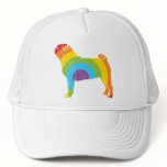 Pug Rainbow Connection! Trucker Hat