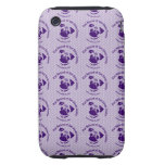 Pug Rescue Logo Purple casemate cases