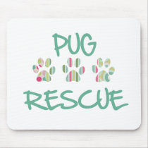 Pug Rescue Mouse Pad mousepads