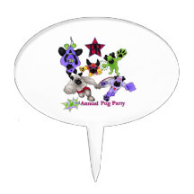 Pug Rescue San Diego Superhero Pugs 2013 Logo 1 Cake Pick