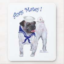 Pug Sailor Mousepads