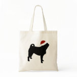 Pug Santa Hat Bag