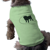 Pug Silhouette pet clothing