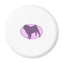 Pug Silhouette Purple magnets by powertothepug Pug Silhouette Purple magnets