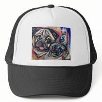 Pug smile Abstract Mesh Hat