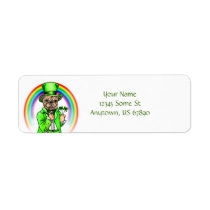 Pug St Patrick's Day Labels labels