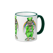 Pug St Patrick's Day Mug mugs