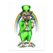 Pug St Patrick's Day Poster posters