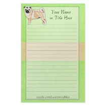 Pug Stationery by Customizables Pug Stationery