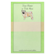 Pug Stationery by Customizables Pug Stationery