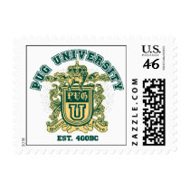 PUG UNIVERSITY Green and Gold Postage